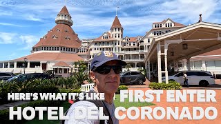 Here’s What Its’s Like Entering San Diego’s HISTORIC Hotel Del Coronado 🇺🇸 [upl. by Acinok]