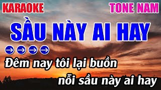 Sầu Này Ai Hay Karaoke Tone Nam  Dm  Karaoke 9999  Beat Mới [upl. by Mitran475]