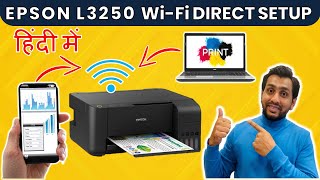 Epson L3260 wifi direct setup in hindi  Epson L3260 wifi setup  Epson L3260 wifi settings [upl. by Braden]