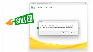 SOLVED  Error 1920 Service Office Software Protection Platform osppsvc failed to start [upl. by Marijane631]