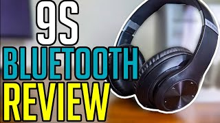 9S Bluetooth Headphones REVIEW from PRTUKYT  BEST Budget Wireless Earphones for Music [upl. by Aicekal]