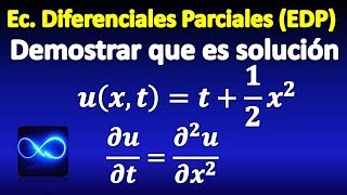 02 Comprobar que una función es solución de una EDP [upl. by Chadd]