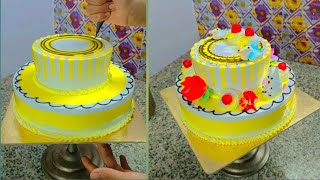 How to make Pineapple Cake Decorating  Pineapple birthday cake  Pineapple Cake  Cake Design [upl. by Davies]