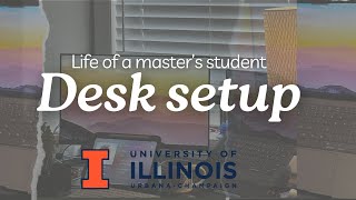 University desk setup  Masters in CS in USA  Vlog 3 [upl. by Kcir632]