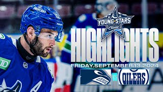 Canucks vs Oilers Highlights  Young Stars Sept 13 2024 [upl. by Mccullough]