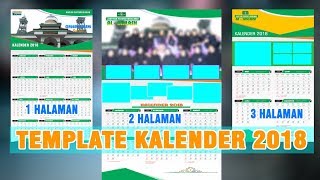 Template Kalender 2018 1 Halaman 2 Halaman dan 3 Halaman Free [upl. by Brozak688]