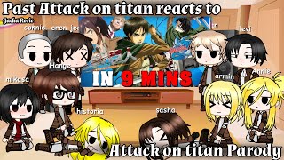 Past Attack on Titan reacts to Aot in 9 minutes [upl. by Onivla]