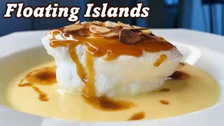 floating islands dessert french Custard sauce recipe easy  Quick caramel sauce recipe [upl. by Lait]