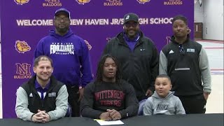 Chris Stewart full interview on signing with Wittenberg University football [upl. by Ttreve334]