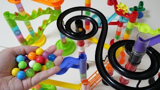 Marble run race ASMR ☆ Colorful course amp rolling long course [upl. by Niarfe]