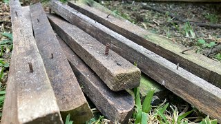 IMPRESIONANTE manera de reutilizar madera vieja usando ensambles Japoneses [upl. by Franzen]