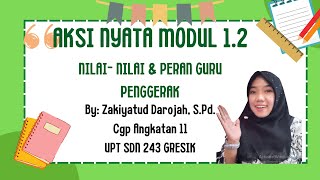 12 Aksi Nyata nilainilai amp peran guru penggerak [upl. by Casie908]