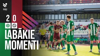 30 kārta FK Metta 20 FS Jelgava Labākie momenti [upl. by Asoral830]