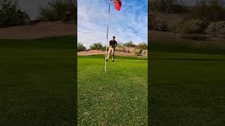 Beautiful Hole 16 at Emerald Canyon Golf Course in Parker AZ golfing golfaround golf creator [upl. by Yelsiap]