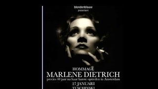 MARLENE DIETRICH hommage Tuschinski Amsterdam 2015 01 27 Adrian Stahlecker interview [upl. by Uno83]