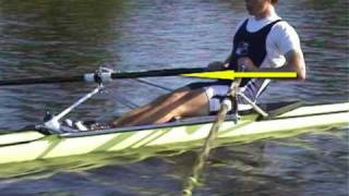 Rudertechnik rowing technique RCB Skiff [upl. by Lemmy869]