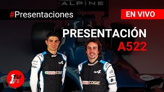 EN VIVO  PRESENTACIÓN A522 El NUEVO Monoplaza de ALPINE para la F1 2022 [upl. by Calise]