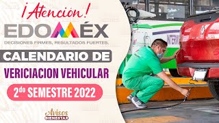 hasta que FECHA tengo para hacer la VERIFICACION VEHICULAR 2022 del EDOMEX [upl. by Maureen]