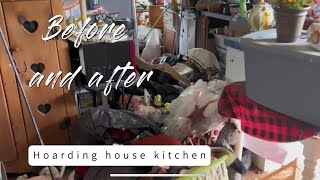 Before and after hoarder house cleaning [upl. by Mailli]