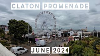 Clacton Promenade And Seaside Walk  Clacton Essex East England UK  June 2024 [upl. by Sum]