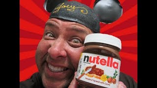 The Nutella Food ChallengequotHands Freequot  Joeys World Tour [upl. by Mukerji701]