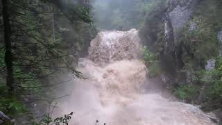 Extreme Regenfälle Wasserfälle RottachEgern Enterrottach bei Hochwasser [upl. by Leina958]