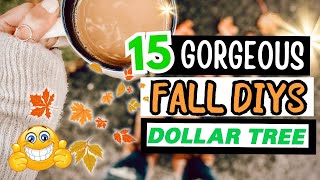 Dollar Tree 2024 FALL DIYS to TRY  Beautiful FALL Home Decorations [upl. by Carlota]