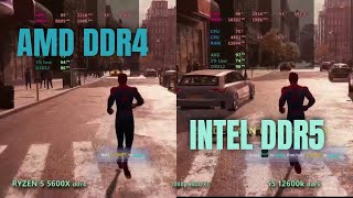 Ryzen 5600x ddr4 vs i5 12600k ddr5 [upl. by Antonin]