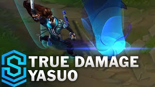 True Damage Yasuo Skin Spotlight  PreRelease  League of Legends [upl. by Assilram]