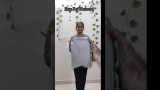 GRWM for day 3 of Navratri 🩶 grey navratri shorts like subscribe saree [upl. by Morentz]