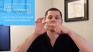 How to tell if your finger is broken or sprained or jammed [upl. by Llenrrad]