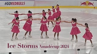 Ice Storms 🇨🇭 Amadécup 2024 Free Skating  Synchronized skating [upl. by Jerrol60]