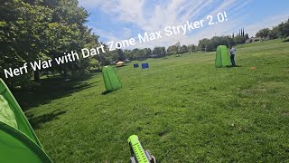 Nerf War with Dart Zone Max Stryker 20 [upl. by Calen124]