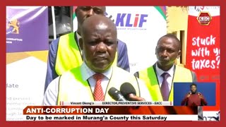 Murang’a County will host the International AntiCorruption Day celebrations on 9th December [upl. by Leksehc]