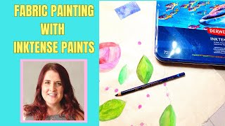 Fabric Painting for beginners using Derwent Inktense fabric paint with Faodail Creation [upl. by Johst]