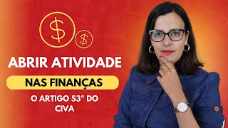 438  Abrir Atividade nas Finanças  Bolso Blindado [upl. by Deerc]