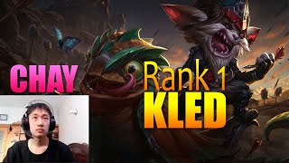 Rank 1 Kled  Chay Kled vs Nasus  小柴克烈录播 [upl. by Aivatnahs]