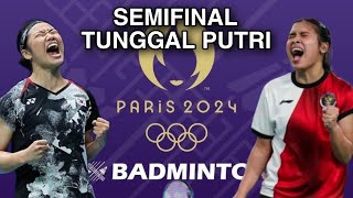 Semifinal Tunggal Putri An Se Young  KOR  vs Gregoria Mariska Tunjung INA Olimpiade Paris 2024 [upl. by Astra615]