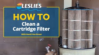 How to Clean a Cartridge Filter wSPL  Leslies [upl. by Ybbed891]