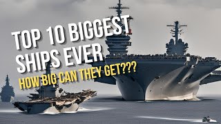 The Top 10 Biggest Ships Ever Built  Longer than The Empire State Building [upl. by Ahsinel643]