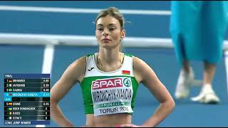 Nastassia Mironchyk Ivanova  Long Jump Women EIC Torun 2021 Athletics shorts 2023 [upl. by Nnaeed]