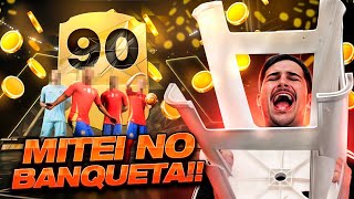 A PRIMEIRA MITADA DO BANQUETA NO EA FC 25 TIREI UMA CARTA 90 CARA NO PACK OPENING [upl. by Erdnaek942]