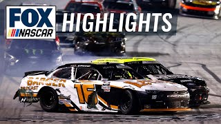 FINAL LAPS AJ Allmendinger wins in INSANE OT finish at Bristol  NASCAR ON FOX HIGHLIGHTS [upl. by Oknuj]