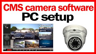 ✅ CMS camera software setup free download for h264 dvr viewer client 🔥 [upl. by Anwad]