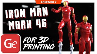 Iron Man Mark 46 3D Printing Figurine  Update  Assembly by Gambody [upl. by Aromat]