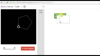 Blockly Games  Solution Turtle 2 [upl. by Dearr524]