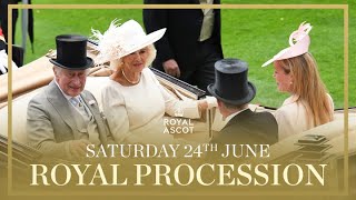 The Royal Procession at RoyalAscot 2023 Day Five  RoyalAscot [upl. by Gerson]