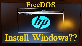 Install Windows on FreeDOS Laptop [upl. by Sul]