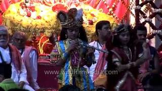 Rajasthan Krishna Leela enactment [upl. by Maddock]