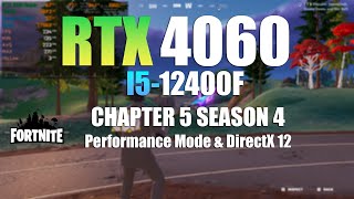 RTX 4060  I5 12400F  Fortnite  All Settings Tested [upl. by Etteneg]